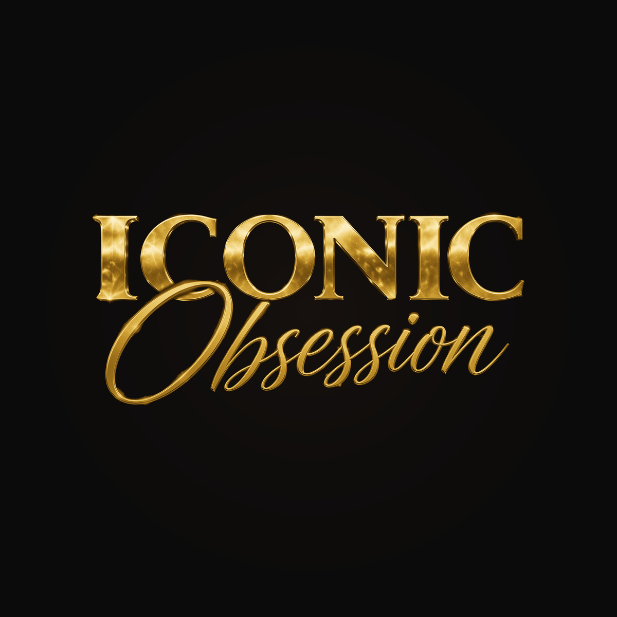 ICONIC Obsession men's official logo in yellow gold