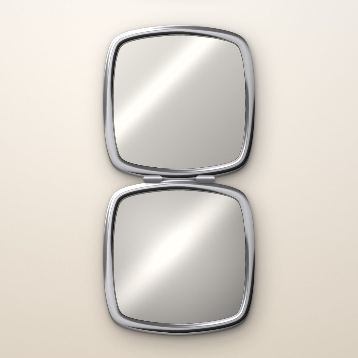 ICONIC Obsession Compact Mirror, open, dual mirrors